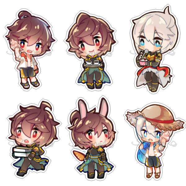 绮丽屋日本动漫周边碧蓝幻想透明亚克力挂件满百包邮淘金币现货