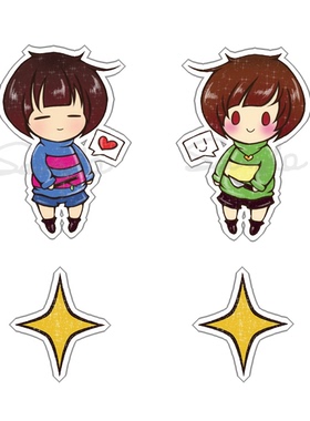 绮丽屋日本动漫周边传说之下Undertale/Frisk透明亚克力挂件包邮