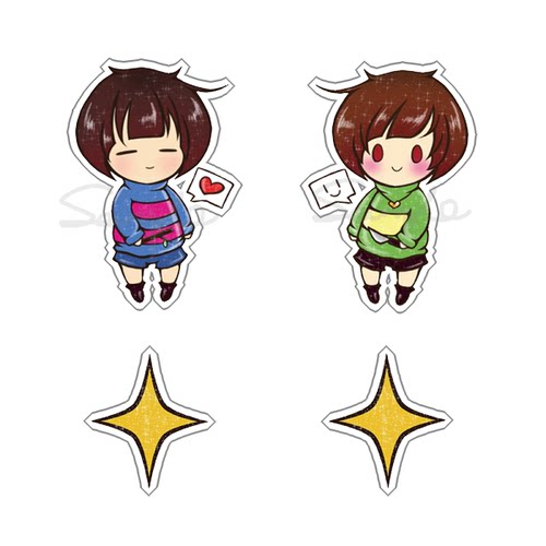 绮丽屋日本动漫周边传说之下Undertale/Frisk透明亚克力挂件包邮