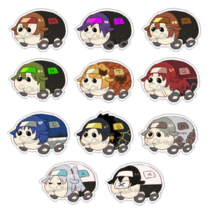 动漫游戏周边天竺鼠车车X脑叶公司透明亚克力挂件现货满百包邮新