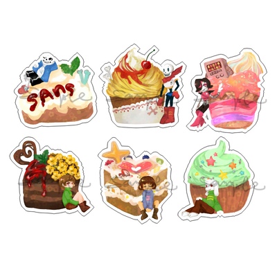 游戏动漫周边传说之下Undertale甜品Sans透明亚克力挂件现货包邮