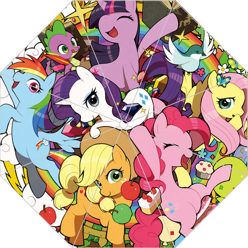 动漫游戏周边小马宝莉My little Pony三折伞晴雨伞含伞套全新包邮