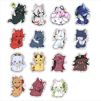 动漫游戏周边原神仆人猫猫透明亚克力挂件挂饰全新新品满百包邮