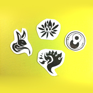 绮丽屋日本动漫周边剑灵人龙灵天族种族纹身贴漫展热销新品淘金币