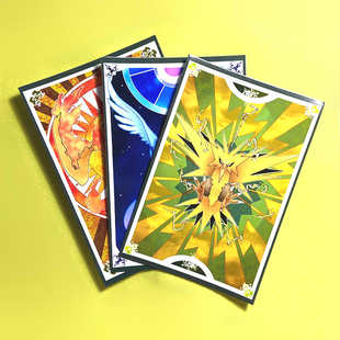 绮丽屋日本动漫周边口袋妖怪宝可梦三圣鸟明信片留言卡满百包邮