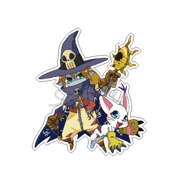 绮丽屋日本动漫周边数码宝贝巫师兽透明亚克力挂件满百包邮淘金币