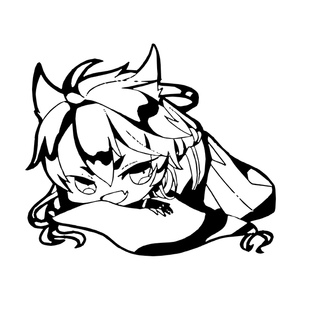 包邮 动漫游戏周边DMM刀剑乱舞小狐丸墙贴车贴电脑贴创意装 饰满百