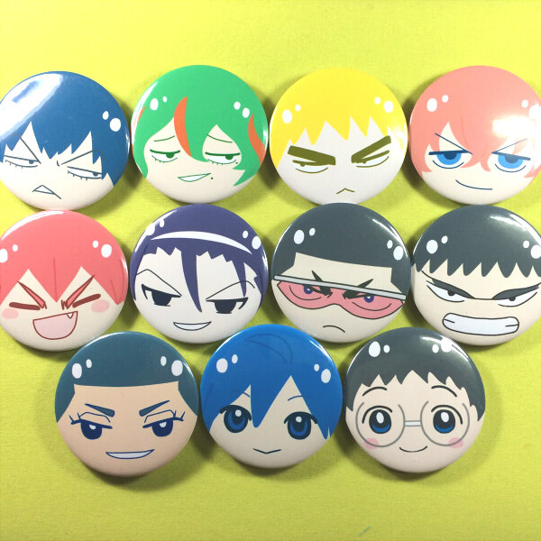 绮丽屋日本动漫周边飙速宅男弱虫全人物头像覆膜徽章现货满百包邮