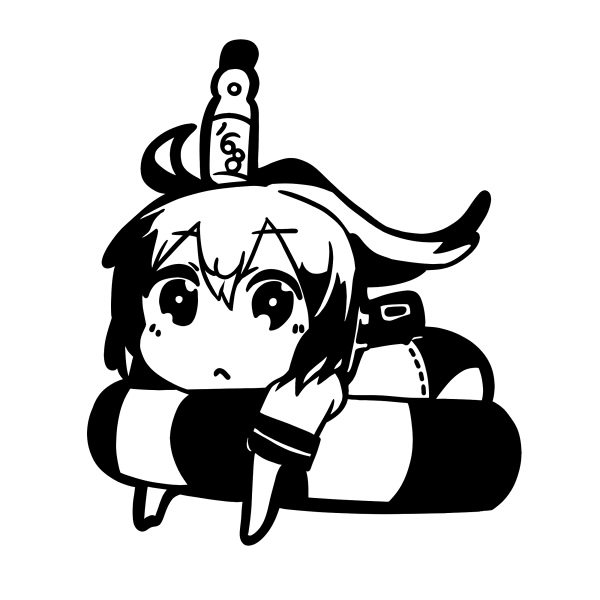 绮丽屋日本动漫周边舰队collection舰娘伊168墙贴车贴电脑贴包邮