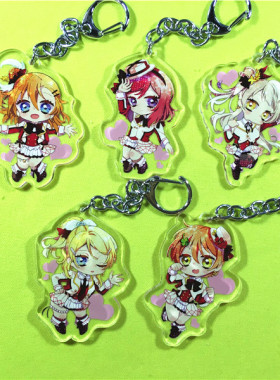 绮丽屋日本动漫周边Love Live!高坂穗乃果透明亚克力挂件满百包邮
