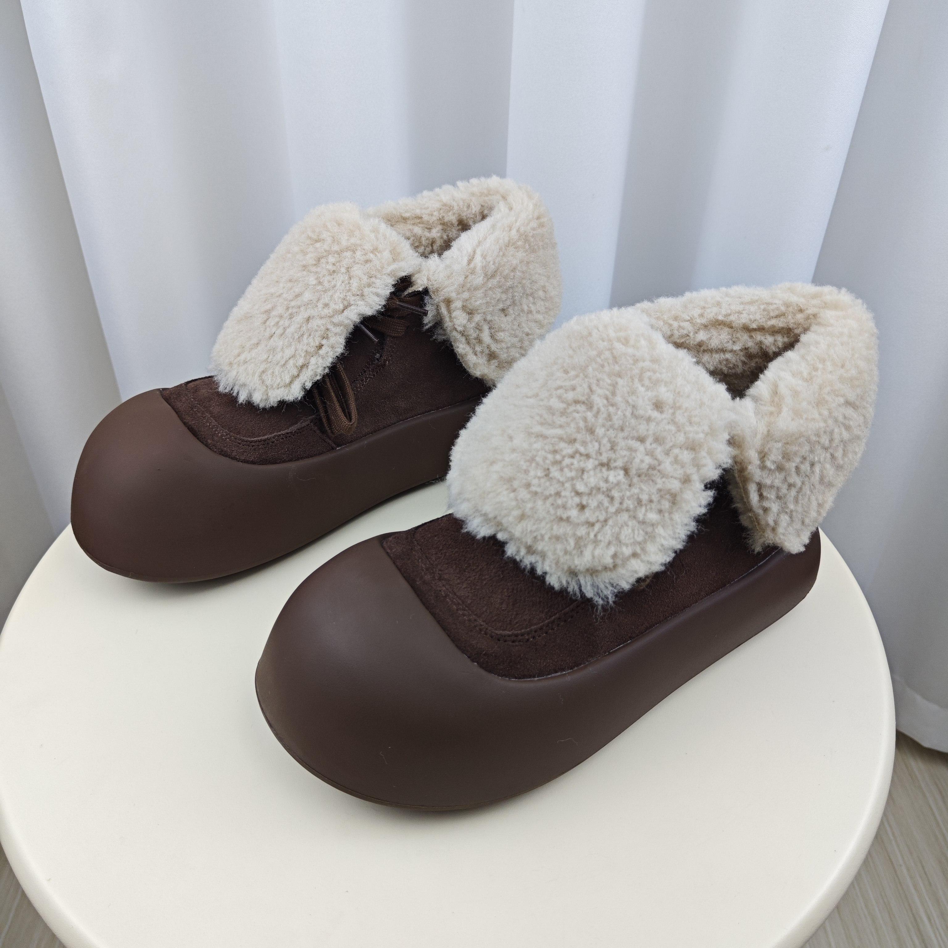 2024新款厚底雪地靴加绒保暖