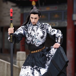 飞鱼服出租明制高档织金重工锦衣卫中式 婚礼伴郎服武侠风汉服租赁