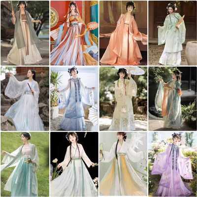 夏季新款汉服出租单薄透气超仙古风女款成人服装租借整套古装租赁