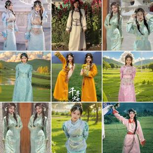 蒙古族服装出租2025新款少数民族服装蒙古公主旅拍摄影旅拍租赁