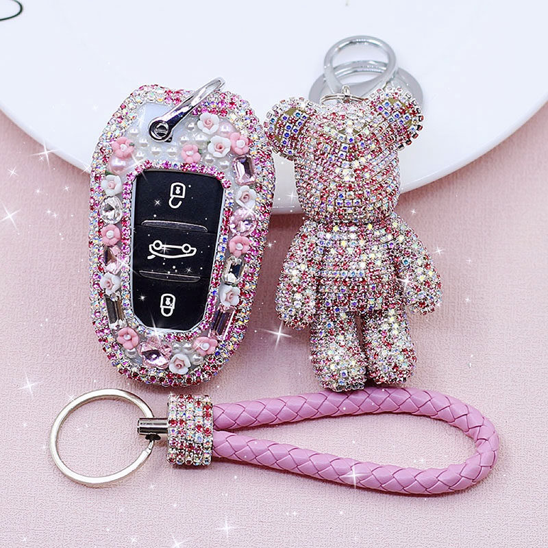 适用标致408x 508 2008 3008 4008 5008新能源ds3 ds4钥匙套壳扣