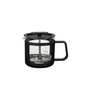 HARIO日本法压壶耐热玻璃带滤网咖啡壶打奶泡 茶壶家用滤压壶