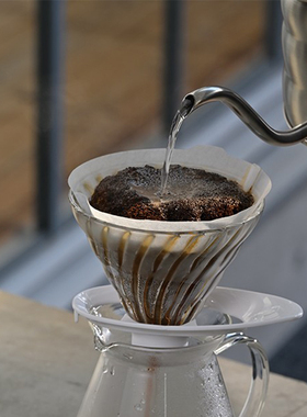 HARIO日本玻璃滤杯V60手冲过滤杯滴滤式咖啡杯家用过滤器VDGR