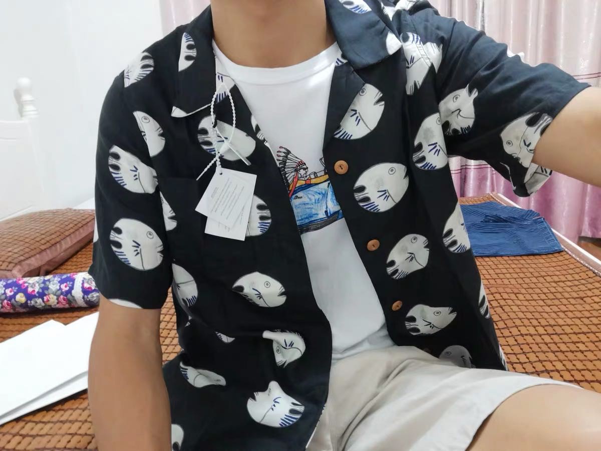 日系复古夏威夷短袖衬衫