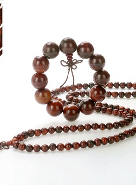 红酸枝手串佛珠手链情侣文玩念珠