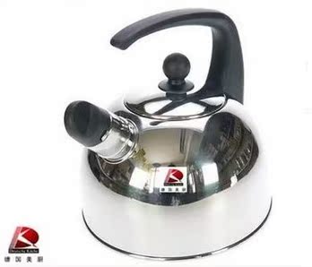 福腾宝德国黑色塑料把手烧水壶