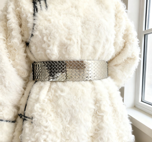 新款蒙古袍腰带蒙古元素弹力腰封蒙古族亮片腰带女蒙族有弹性腰饰