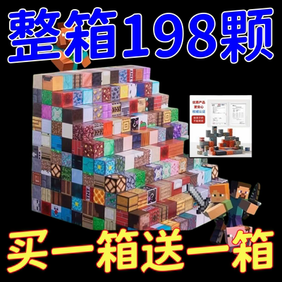 2024新款我的世界磁力方块磁力片积木儿童益智拼装玩具男女孩模型