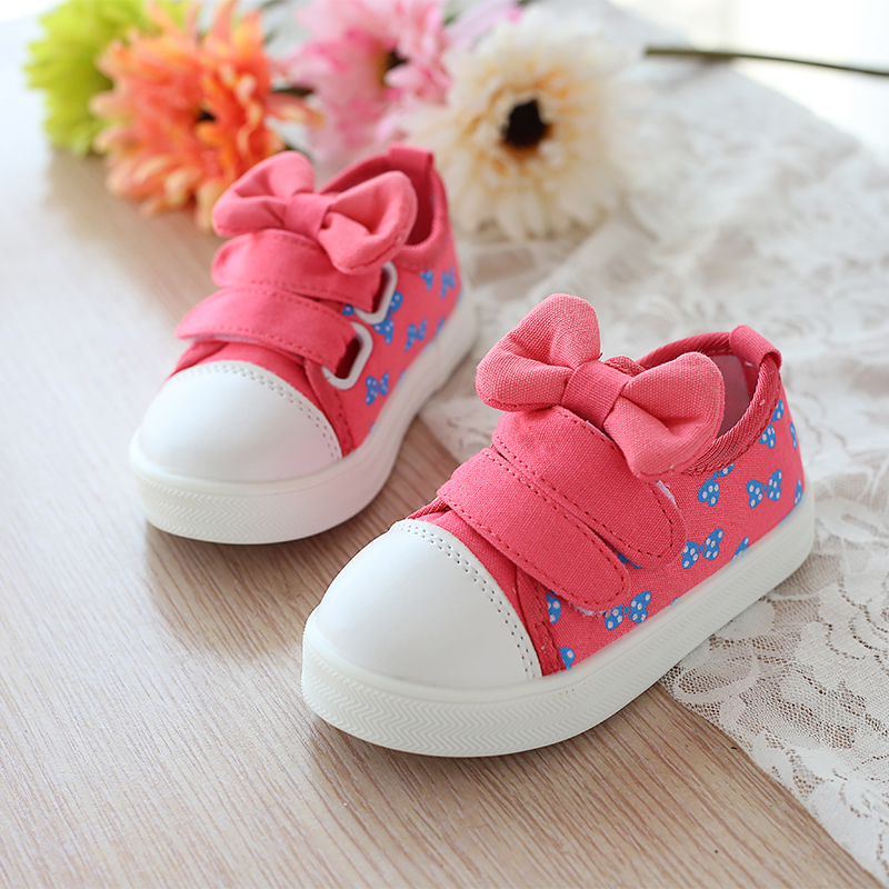 Chaussures de tennis enfants en toile pour printemps - semelle caoutchouc antidérapant - Ref 987832 Image 5