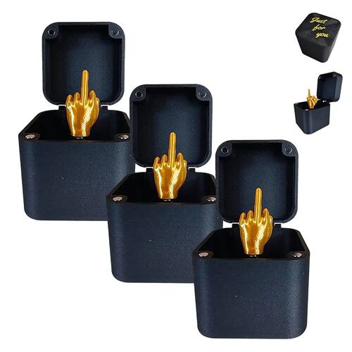 1Pcs Christmas Interesting Prank Gift Middle Finger In Box