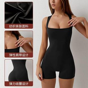 wear fitness and sports leisure for shorts jumpsuit elastic