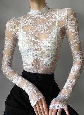 combhasaki womens sexy vintage summer see-through crop tops