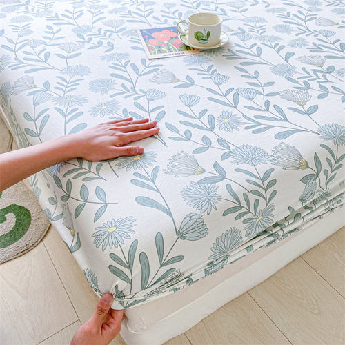 cotton bed fitted sheet mattress protector cover single 床笠