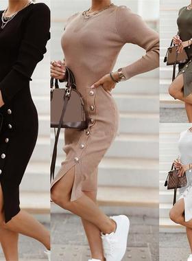 sweater dress women  thick woman winter elegant dresses