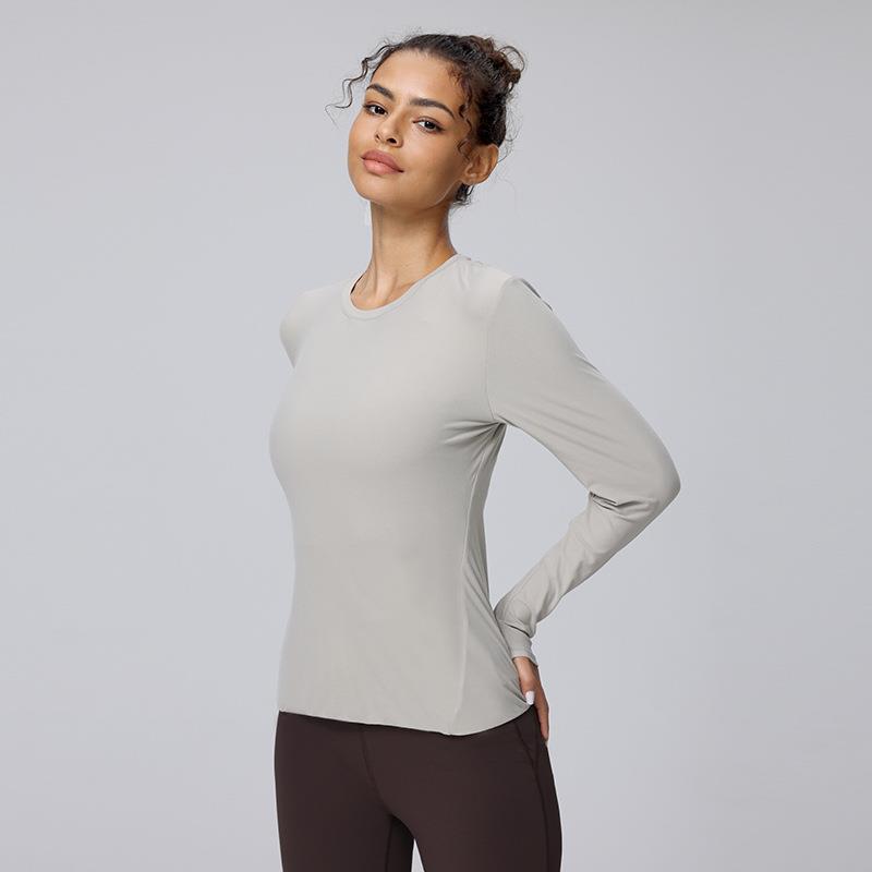 women running slim elastic high clothes yoga tight shirt