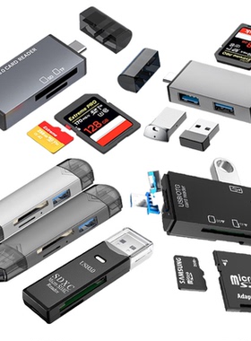 SD Card Reader USB3.0 Micro Type C F Memory cardreader读卡器