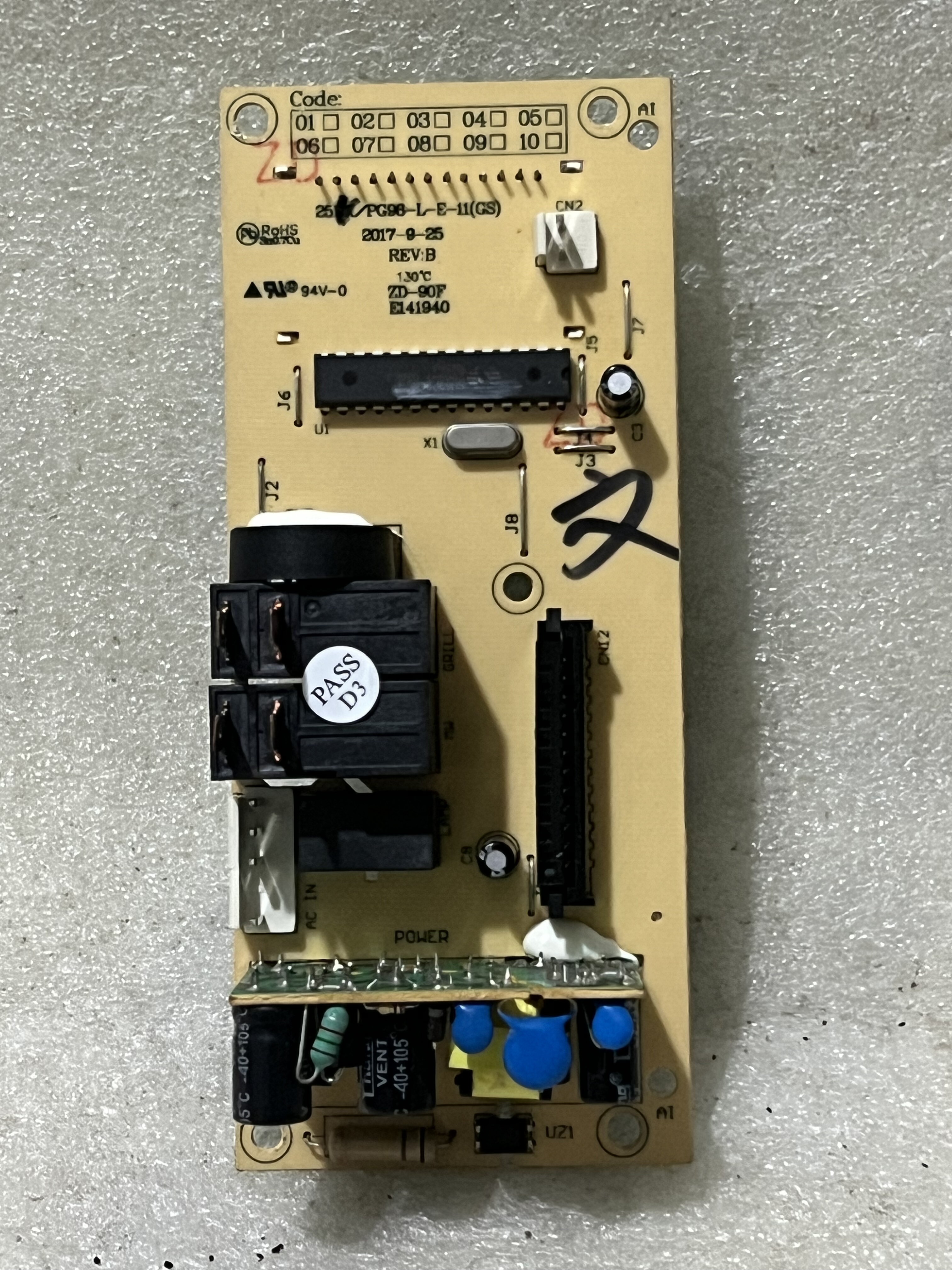 适用海尔微波炉电路板25PX/PG98-L-E-11(GS) 电脑主板显示板配件