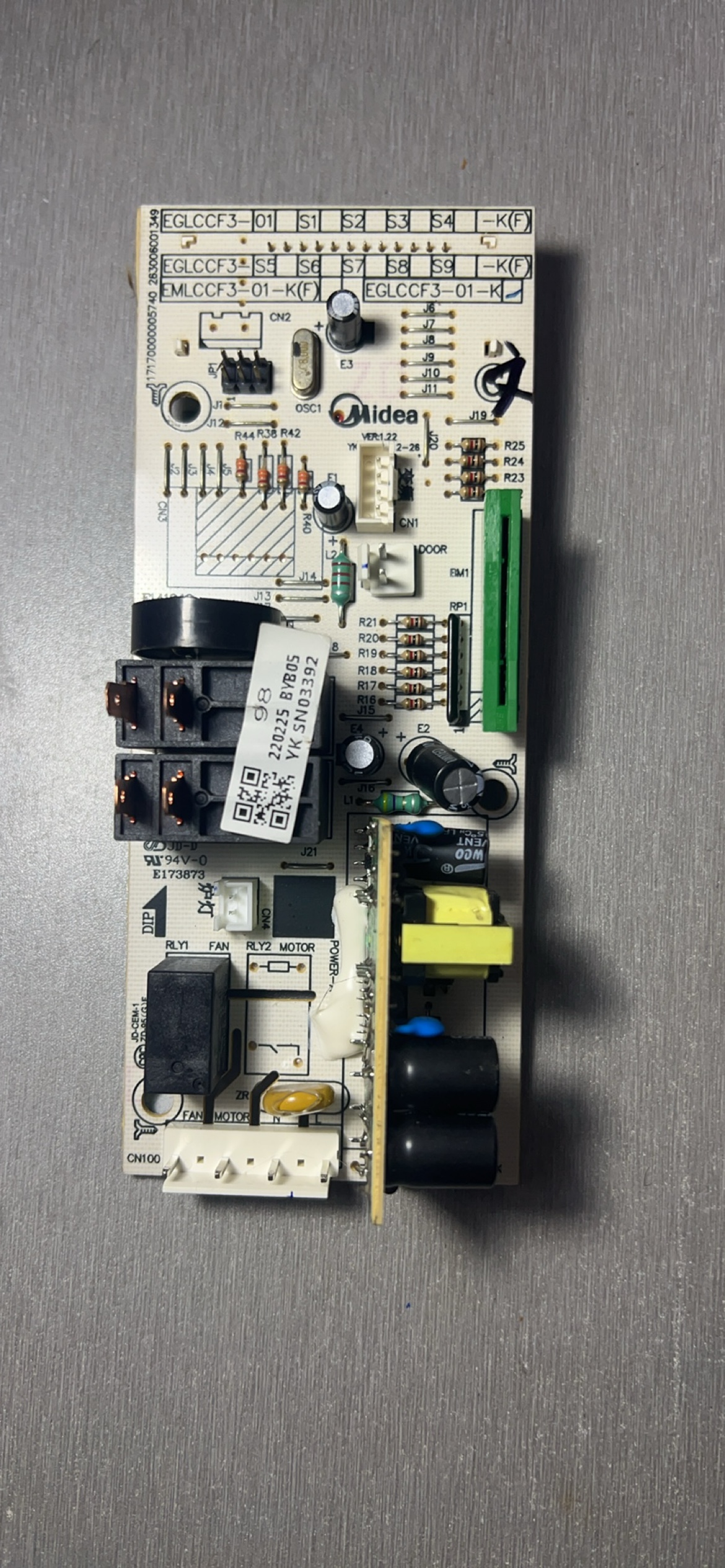 适用于美的变频微波炉电脑板 EGLCCF3-01-K 原机拆件