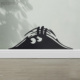 简约铁艺卡通鼠立体墙饰室内背景墙装 饰画居家踏脚线金属动物壁饰