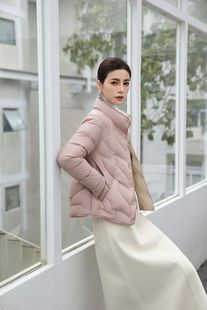 短款 新款 立领保暖外套上衣 百搭羽绒棉女2025冬季 巧心思Q19809时尚