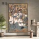 吴冠中鸭子新中式 客厅装 饰画水墨画玄关壁画茶室书房餐厅挂画