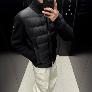 【针织排骨羽绒】原样开发M家修身氛围感老钱风排骨羽绒服保暖