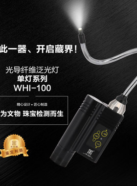 卡兰德WHI100型手电 LED灯泡冷白光光导纤维玉石鉴定工具