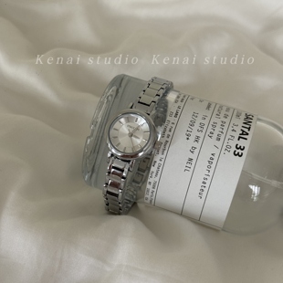 韩国进口staccato正品轻奢中古风手表时尚高级感圆盘链条精致腕表