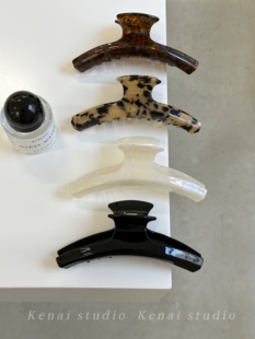 韩国france巨能抓醋酸鲨鱼夹ins法式 高级感大号发抓发量多盘发夹