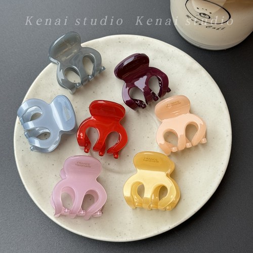 韩国ins多巴胺高马尾醋酸抓夹