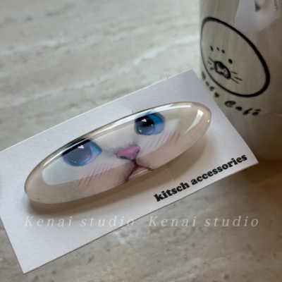 现货鞠婧祎同款小猫发夹女