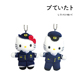 日本hellokitty正版 女警凯蒂猫哈喽kt猫公仔玩偶毛绒包包挂件挂饰
