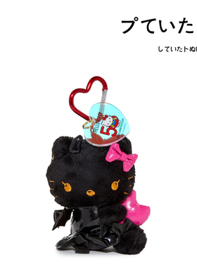 美国50周年hellokitty正版黑天使凯蒂猫kt猫公仔玩偶毛绒包包挂件
