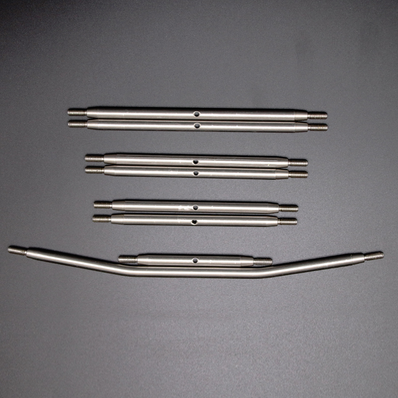 Axial RBX10 Ryft 越野管架车不锈钢转向上下拉杆金属连杆 后刀臂