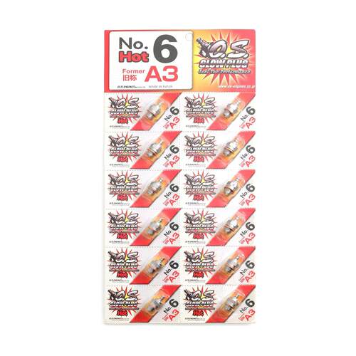 O.S NO.6 火花塞 6号 旧称A3 os 火头 甲醇引擎发动机用