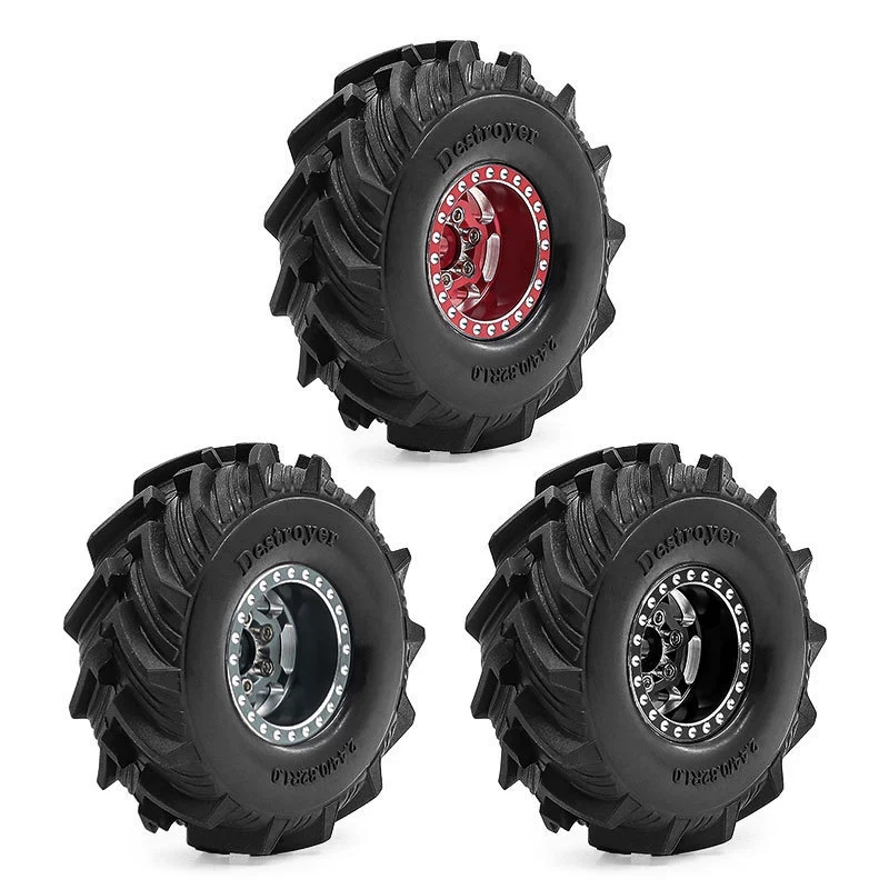 1/18TRX4M SCX24 FMS Ascent-18 1.0英寸轮毂轮胎 攀爬车胎皮D311